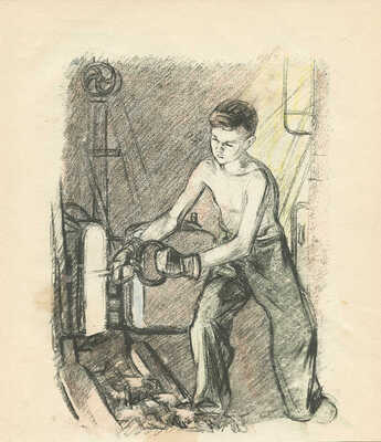 Пахомов Алексей Фёдорович. Шесть иллюстраций к книге Н.А. Островского «Как закалялась сталь» (Л.: Детгиз, 1948) 